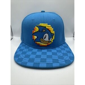 Sonic The Hedgehog Baseball Cap Men's One‎ Size Blue Adjustable Snapback Hat